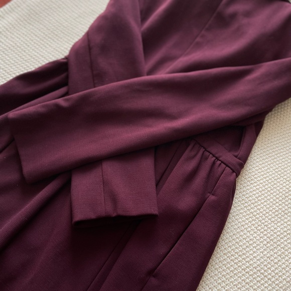 Bebe Faux Fur Collar Burgendy Coat - Picture 16 of 16